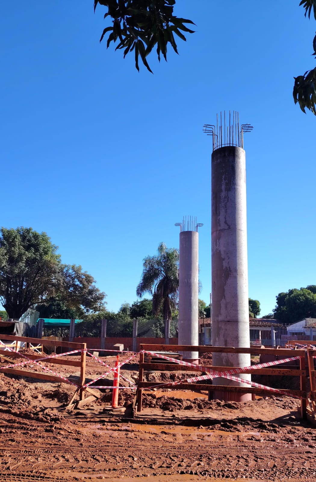 Nuevo hito en la Red Vial Estructurante: se ejecutan las primeras columnas del viaducto