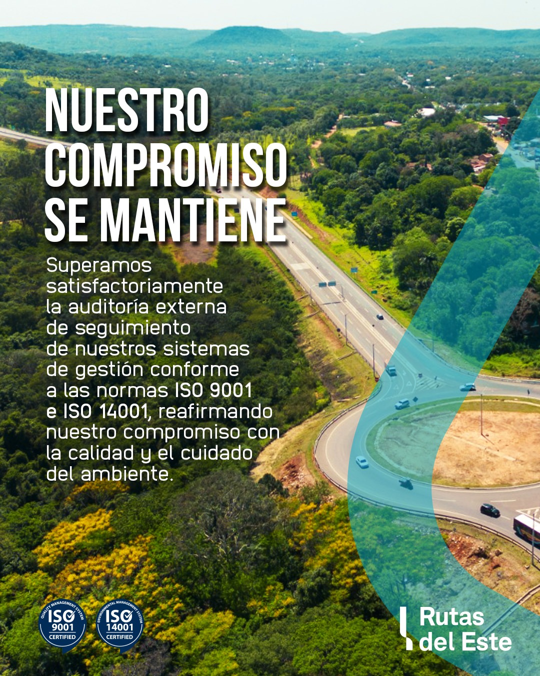 Celebramos el mantenimiento de nuestras certificaciones de calidad y gestión ambiental